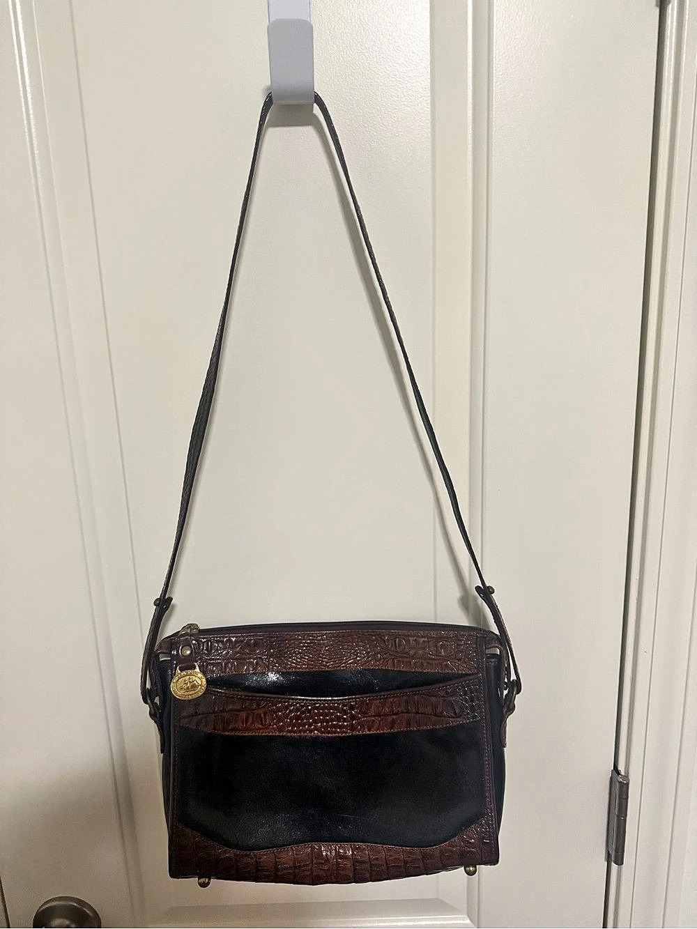 Brahmin Brown & Black Crossbody Bag